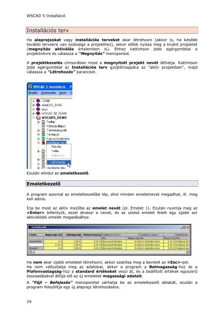 WSCAD 5 Installáció