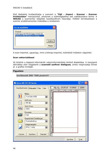 WSCAD 5 Installáció