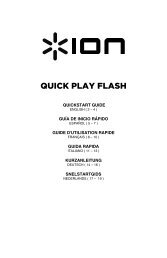 QUICK PLAY FLASH - Quickstart Guide - v1.4 - ION Audio