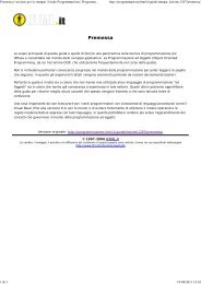 Programmazione.HTML.it - Dipartimento di Informatica