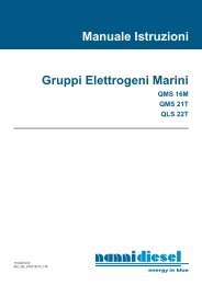 Gruppi Elettrogeni Marini Manuale Istruzioni - Nanni Industries