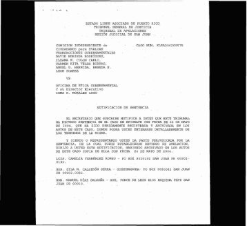 Notificación de sentencia caso blue ribbon - Oficina del Contralor