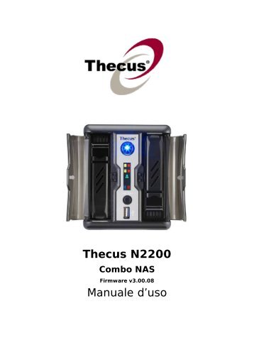 Italian - Thecus N2200 Manuale d'uso