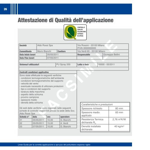 poliuretano espanso rigido applicazione in situ