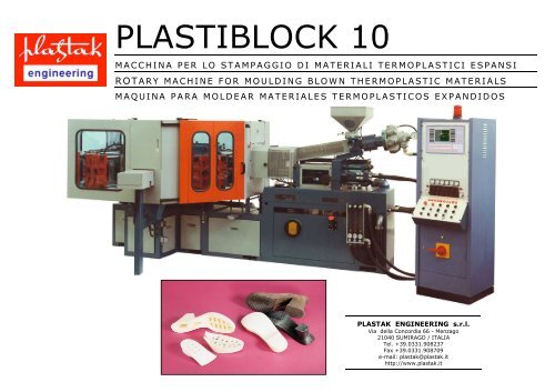 scarica catalogo pdf - Plastak Engineering S.r.l.