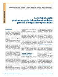 La vertigine acuta: gestione da parte del medico di medicina ... - Simg