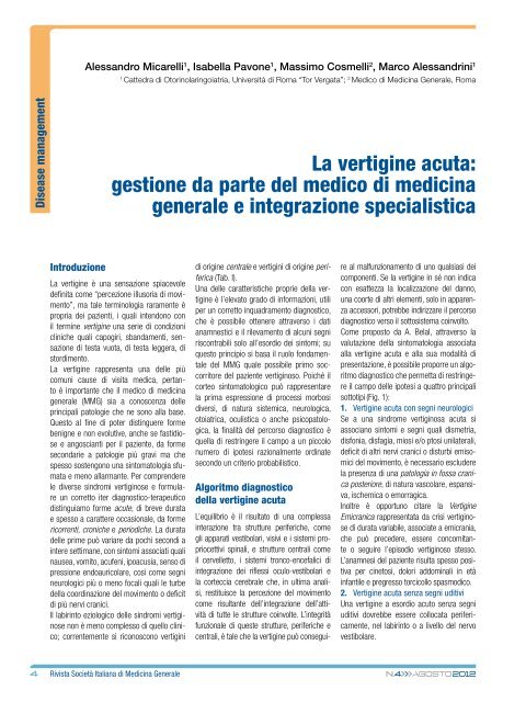 dieta per lemicrania vestibolare