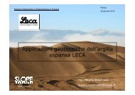 Applicazioni geotecniche dell'argilla espansa LECA - Provincia di ...