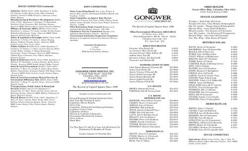 The Record of Capitol Square Since 1906 - Gongwer News Service