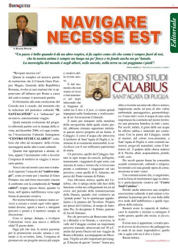 NAVIGARE NECESSE EST - Il Santagatese