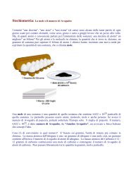 Stechiometria: La mole e il numero di Avogadro I termini 