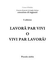 LAVORÂ PAR VIVI O VIVI PAR LAVORÂ? - Pprg.Infoteca.It