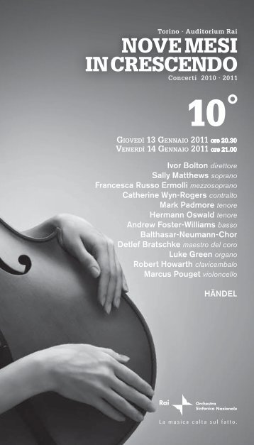 Programma - Orchestra Sinfonica Nazionale della RAI - Rai.it