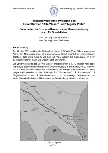 "Alte Weser" und "Tegeler Plate"