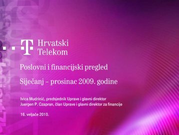 Prezentacija - T-Hrvatski Telekom