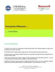 Energetska Efikasnost u HOTELIMA - Misa Orlic dipl. ing. eth. - Unicom