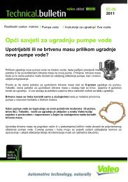 Valeo pumpe vode-pravilna ugradnja! - JURPROM