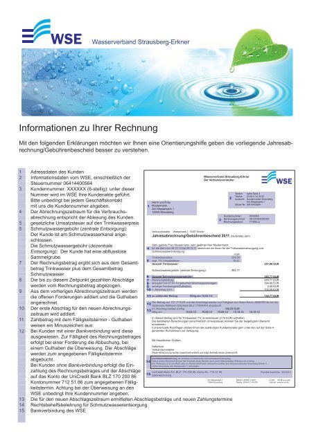 Musterrechnung - WSE