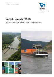 Verkehrsbericht 2010 - Wasser- und Schifffahrtsdirektion Südwest ...