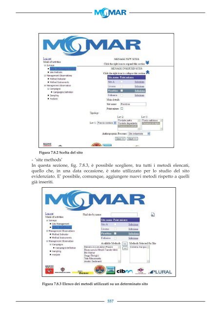 Rapporto finale - Metodologie di Monitoraggio dell ... - Momar