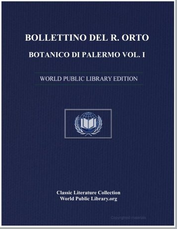 bollettino del r. orto botanico di palermo vol. i - World eBook Library