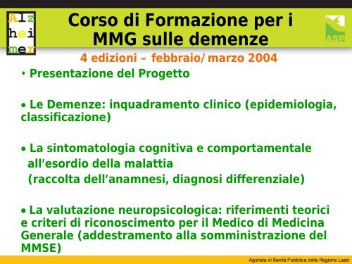 Valutati - Agenzia di Sanità Pubblica della Regione Lazio