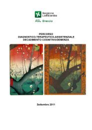 PDTA decadimento cognitivo-demenza 211011 - ASL di Brescia