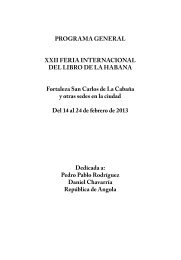 PROGRAMA GENERAL XXII FERIA INTERNACIONAL DEL LIBRO ...
