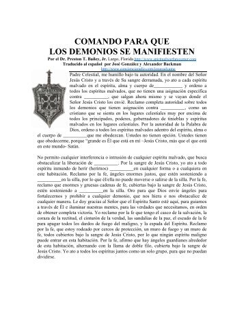 comando para que los demonios se manifiesten - Conciencia Radio