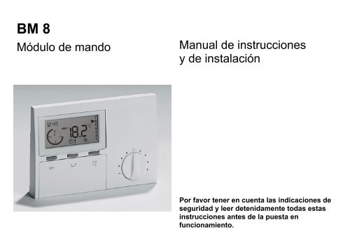 Módulo de mando Manual de instrucciones y de instalación - Domusa