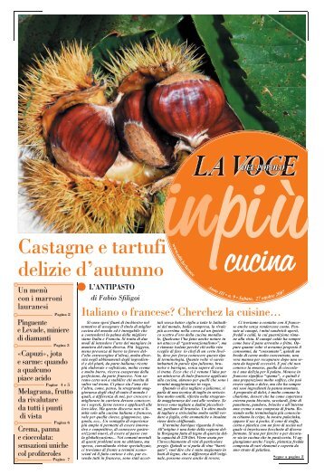 Castagne e tartufi delizie d'autunno - Edit