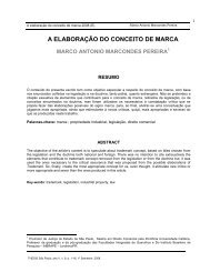 A ELABORAÇÃO DO CONCEITO DE MARCA - Faculdade Cantareira