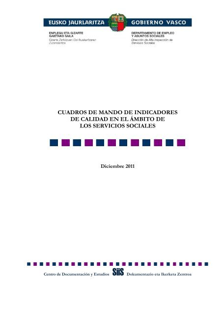 Informe sobre cuadros de mando de indicadores de calidad en el ...