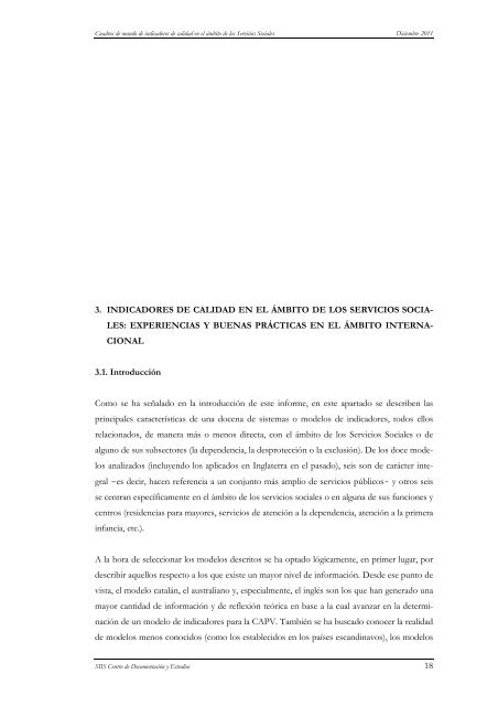 Informe sobre cuadros de mando de indicadores de calidad en el ...