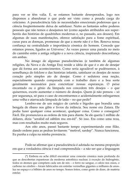 Carl Sagan, em "O mundo assombrado pelos demônios - Interessante