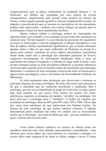 Carl Sagan, em "O mundo assombrado pelos demônios - Interessante