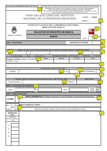 Solicitud de Registro de Marca - Instituto Nacional de la Propiedad ...