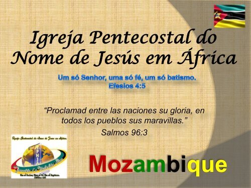 Mozambique - Iglesia Pentecostal Unida de Colombia