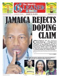 Aug 16 - 22, 2012 - Jamaica Gleaner