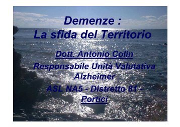 Demenze : La sfida del Territorio - Medici per San Ciro