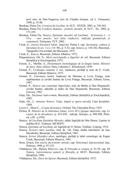 Volum integral - Facultatea de Litere, Istorie şi Teologie