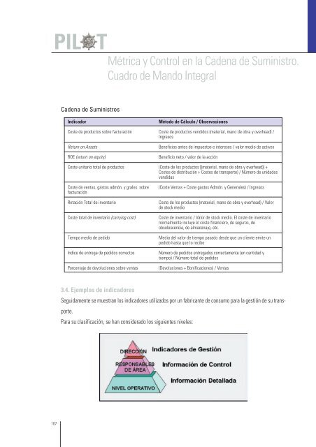 Métrica y control. Cuadro de Mando Integral. - Programa EMPRESA