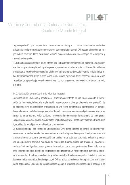 Métrica y control. Cuadro de Mando Integral. - Programa EMPRESA