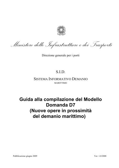 SISTEMA INFORMATIVO DEMANIO MARITTIMO – SID