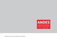 Manual de aplicação de marca ANDES-SN