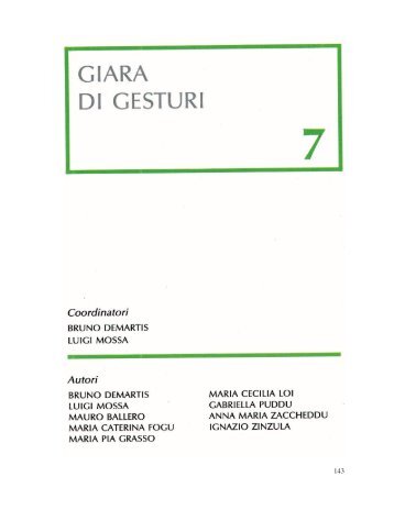 Capitolo 7 - Giara di Gesturi [file .pdf - 14,5 Mb] - SardegnaAmbiente