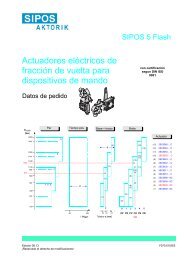 Actuadores eléctricos de fracción de vuelta para ... - SIPOS Aktorik