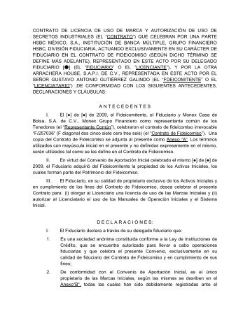 CONTRATO DE LICENCIA DE USO DE MARCA Y AUTORIZACIÓN ...