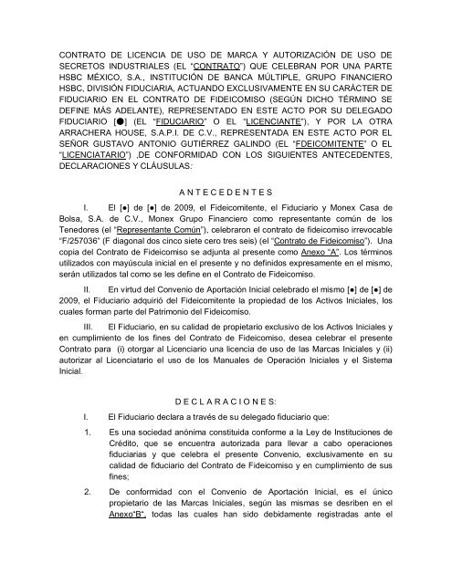 CONTRATO DE LICENCIA DE USO DE MARCA Y AUTORIZACIÓN