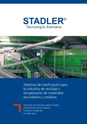 Sistemas de clasificación para la industria de reciclaje y ...